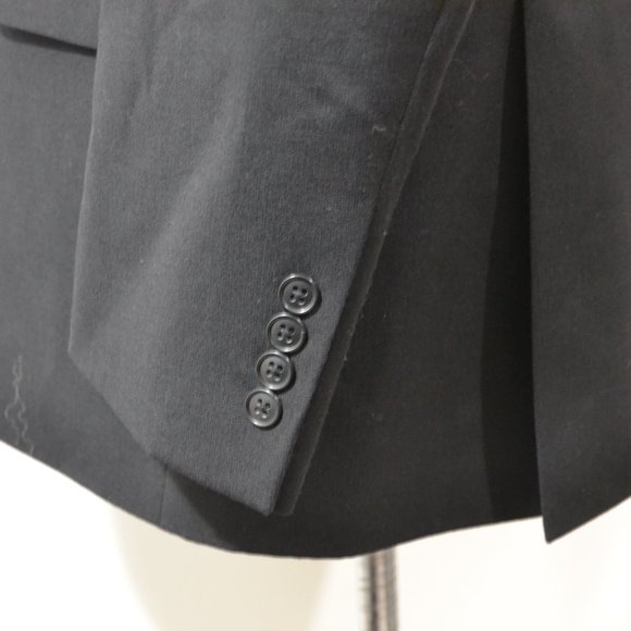 Pronto Uomo 46R Sport Coat Blazer Suit Jacket Blac - Picture 3 of 8